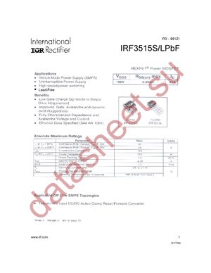 IRF3515SPBF datasheet  